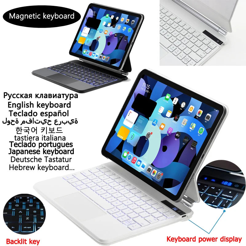 Волшебная клавиатура для iPad 10-го поколения, чехол 10 9, клавиатура, умная Магнитная клавиатура для Funda, iPad 10-го поколения, клавиатура 2022
Волшебная клавиатура для iPad 10-го поколения, чехол 10 9, клавиатура, умная Магнитная клавиатура для Funda, iPad 10-го поколения, клавиатура 2022