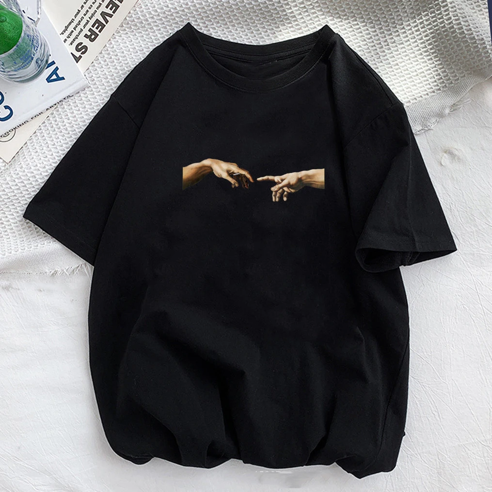 2022 Women's T-shirts Plus Size Hand Print Short Sleeve T-Shirt Female Girl Casual Funny T shirt Lady Hipster Clothes Tee Tops
2022 Women's T-shirts Plus Size Hand Print Short Sleeve T-Shirt Female Girl Casual Funny T shirt Lady Hipster Clothes Tee Tops