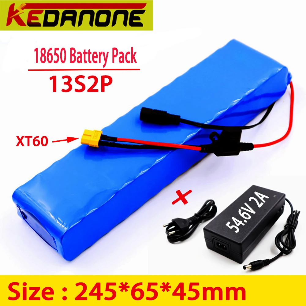 For Electric Bike 48v 20Ah 28Ah 40Ah 58Ah18650 Li-ion Battery Pack 13S2P Bike Conversion Kit Bafang 1000w and 54.6V 2A Charging
For Electric Bike 48v 20Ah 28Ah 40Ah 58Ah18650 Li-ion Battery Pack 13S2P Bike Conversion Kit Bafang 1000w and 54.6V 2A Charging