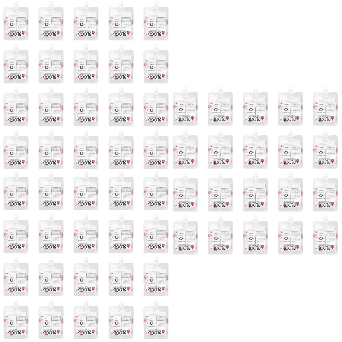 60 PCS 250ml Blood Drink Bag Beverage Squeeze Pouches for Party (Blood Type)
60 PCS 250ml Blood Drink Bag Beverage Squeeze Pouches for Party (Blood Type)