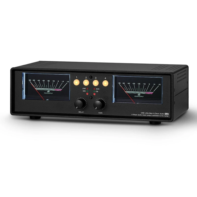 Аудио разветвитель MIC + LINE Dual VU Meter, 4-ходовой переключатель, индикатор уровня звука
Аудио разветвитель MIC + LINE Dual VU Meter, 4-ходовой переключатель, индикатор уровня звука