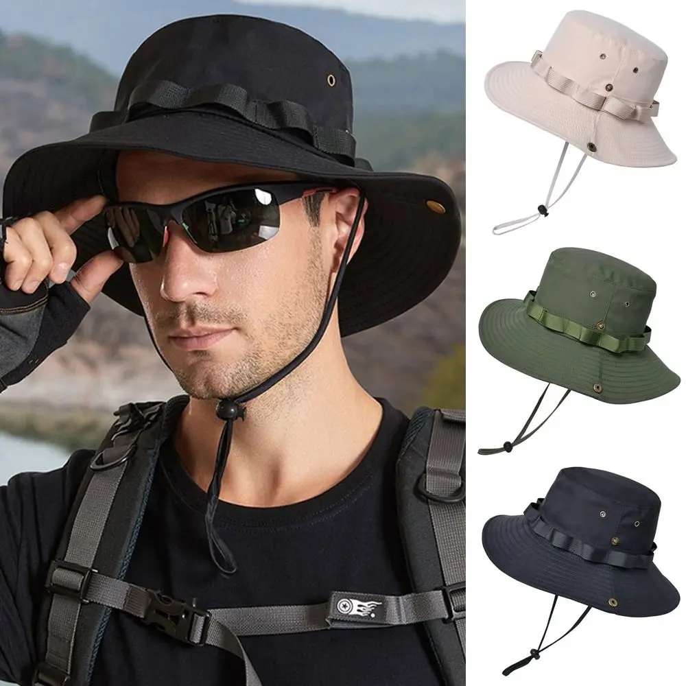 Summer Unisex Hiking Fishing Bucket Cap Sun Hat Boonie Hat Wide Brim 
Summer Unisex Hiking Fishing Bucket Cap Sun Hat Boonie Hat Wide Brim