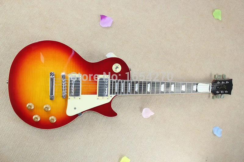 HOT Who.ale high quality G LP STandard tiger stripes Cherry Sunburst Electric guitar 150604
HOT Who.ale high quality G LP STandard tiger stripes Cherry Sunburst Electric guitar 150604