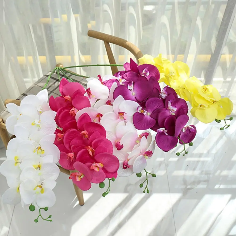 Artificial Flower Realistic Looking Eye-catching Faux Silk Flower Fake Phalaenopsis Flower Plant DIY Party Decoration for Home
Artificial Flower Realistic Looking Eye-catching Faux Silk Flower Fake Phalaenopsis Flower Plant DIY Party Decoration for Home