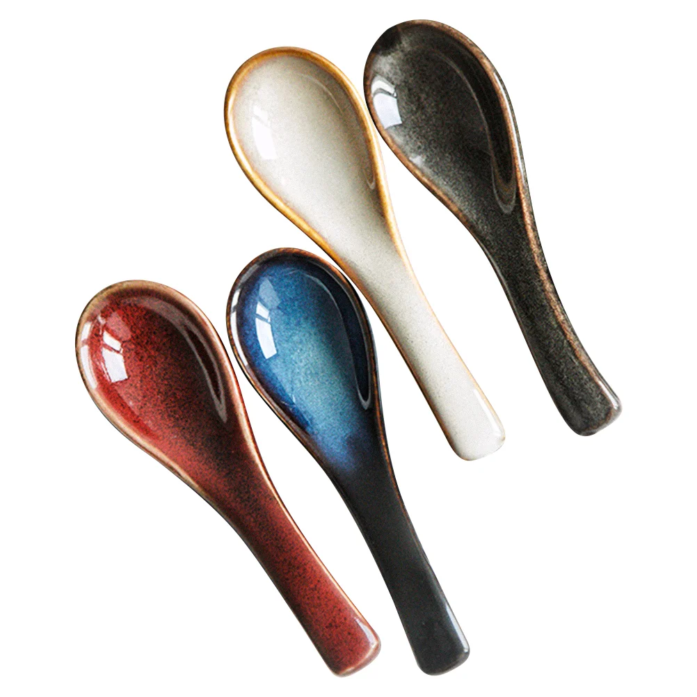 4Pcs Chinese Spoons Ramen Soup Spoon Ceramic Ramen Spoon Serving Cutlery Porridge Spoon Japanese Spoon
4Pcs Chinese Spoons Ramen Soup Spoon Ceramic Ramen Spoon Serving Cutlery Porridge Spoon Japanese Spoon
