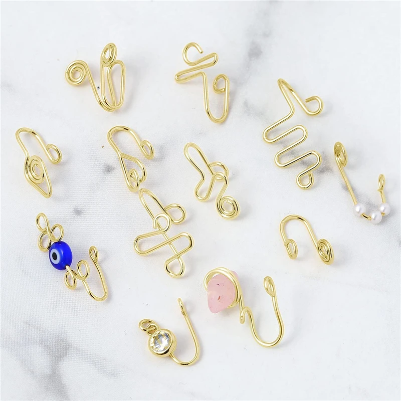 African Nose Cuff Non Piercing Clip on Nose Ring Pearl Nose Cuffs Fake Nose Cuff Set for Wome Crystal for Women and Girls Style
African Nose Cuff Non Piercing Clip on Nose Ring Pearl Nose Cuffs Fake Nose Cuff Set for Wome Crystal for Women and Girls Style