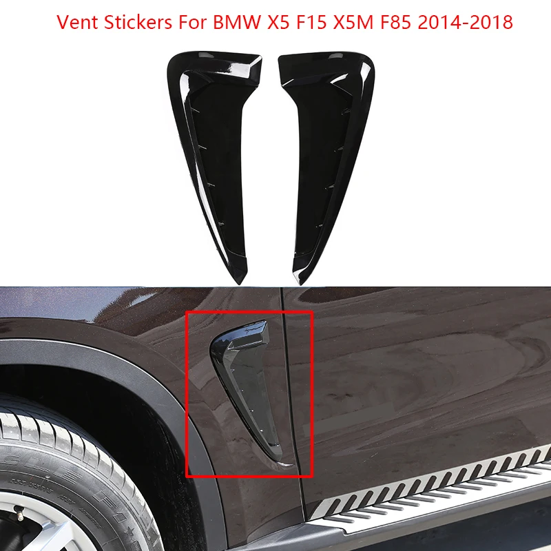 2PCS Side Wing Air Flow Fender Grill Outlet Intake Vent Trims For BMW X5 F15 2014 2015 2016 2017 Car Accessories
2PCS Side Wing Air Flow Fender Grill Outlet Intake Vent Trims For BMW X5 F15 2014 2015 2016 2017 Car Accessories
