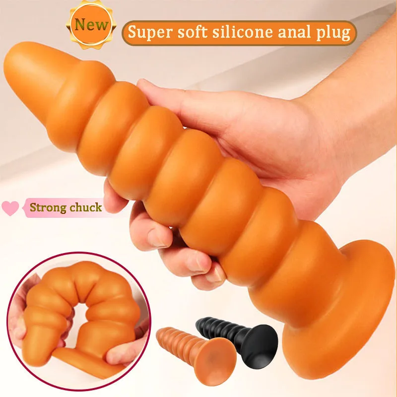 

2022 Huge Anal Plugs Male Prostate Massager Silicone Big Anal Beads Large Dildos G spot Masturbation Sex Toys For Woman Man
