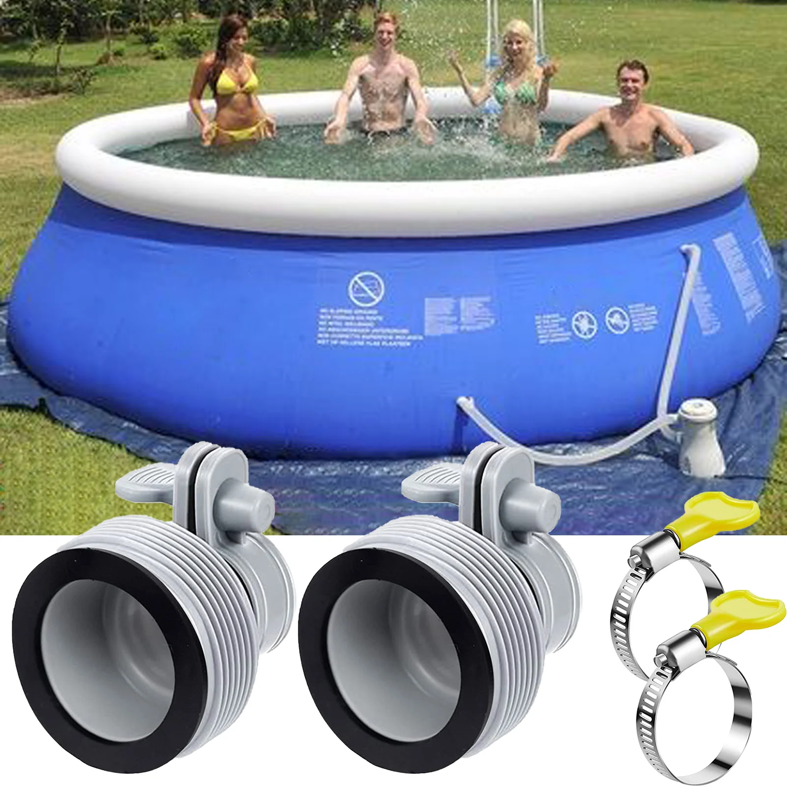 1.5 Hose Adapters Convert Pool Hose Connectors Pool Pump Hose Adapter Water Pipe Adapters Pool Vacuum Hose Pool Drain Connector
1.5 Hose Adapters Convert Pool Hose Connectors Pool Pump Hose Adapter Water Pipe Adapters Pool Vacuum Hose Pool Drain Connector