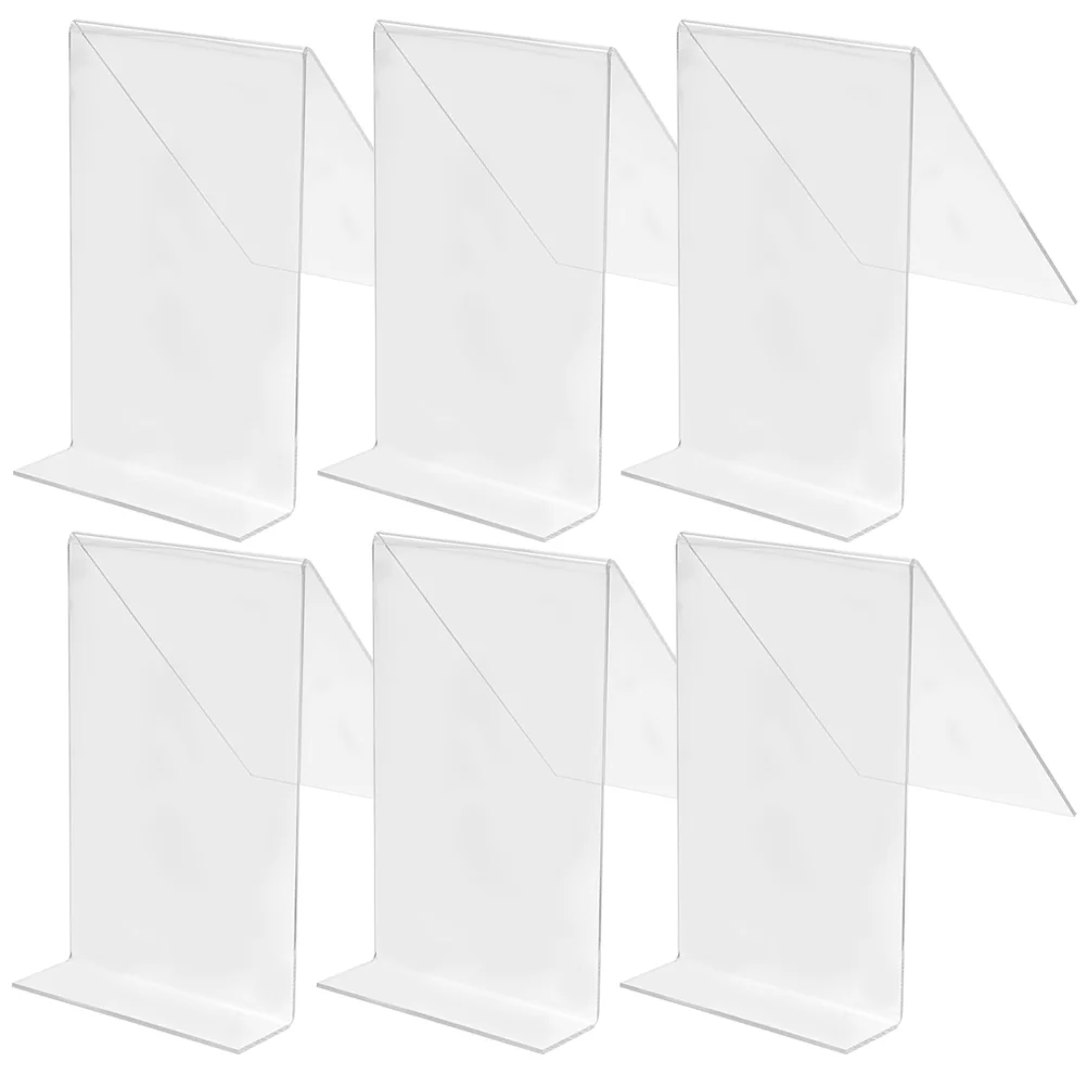 6 Pcs Transparent Display Holder Book Stand Store Acrylic File Easel Phone Rack Office Notebook Shelf Stands
6 Pcs Transparent Display Holder Book Stand Store Acrylic File Easel Phone Rack Office Notebook Shelf Stands