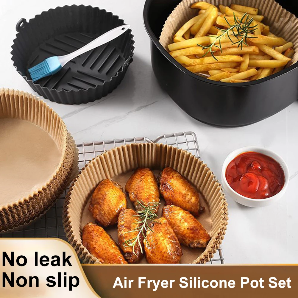100PCS Air Fryer Disposable Paper Kitchen Dining Bar Bakeware Non-Stick Air Fryer Parchment Paper Liners Baking Pastry Tools
100PCS Air Fryer Disposable Paper Kitchen Dining Bar Bakeware Non-Stick Air Fryer Parchment Paper Liners Baking Pastry Tools