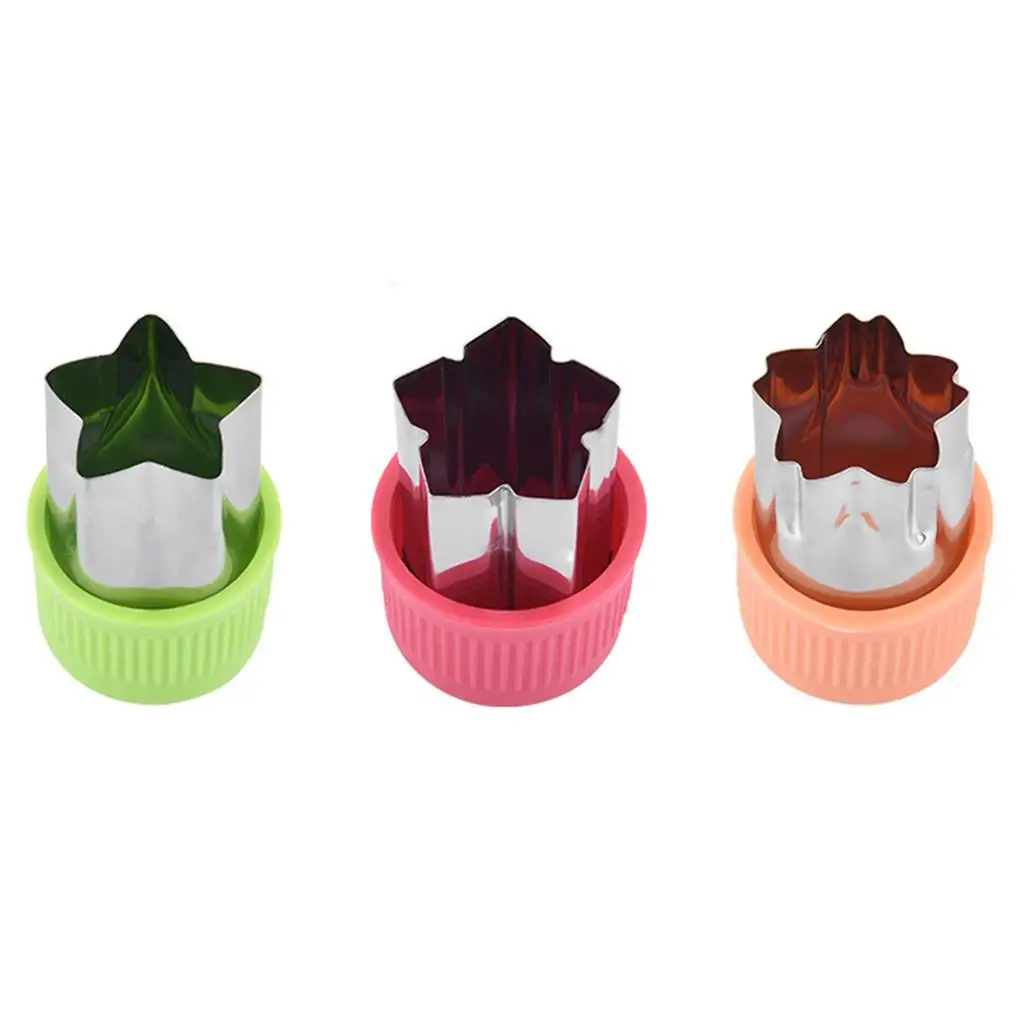 1pc Star Heart Shape Vegetables Cutter Plastic Handle Portable Cook Tools Stainless Steel Fruit Cutting Die Home Kitchen Gadgets
1pc Star Heart Shape Vegetables Cutter Plastic Handle Portable Cook Tools Stainless Steel Fruit Cutting Die Home Kitchen Gadgets