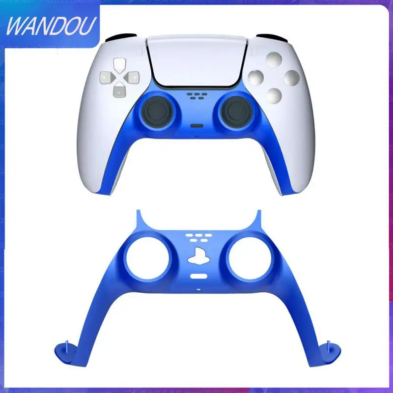 

For Ps5 Console Gamepad Decoration Strip High-quality Smooth Replacement Plate Skin Case Blue Unique Design Screen Protector