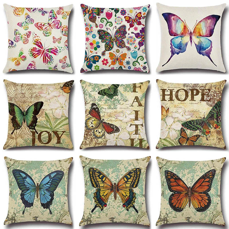 1 Pcs Butterfly Pattern Cotton Linen Throw Pillow Cushion Cover Seat Car Home Sofa Bed Decorative Pillowcase funda cojin
1 Pcs Butterfly Pattern Cotton Linen Throw Pillow Cushion Cover Seat Car Home Sofa Bed Decorative Pillowcase funda cojin