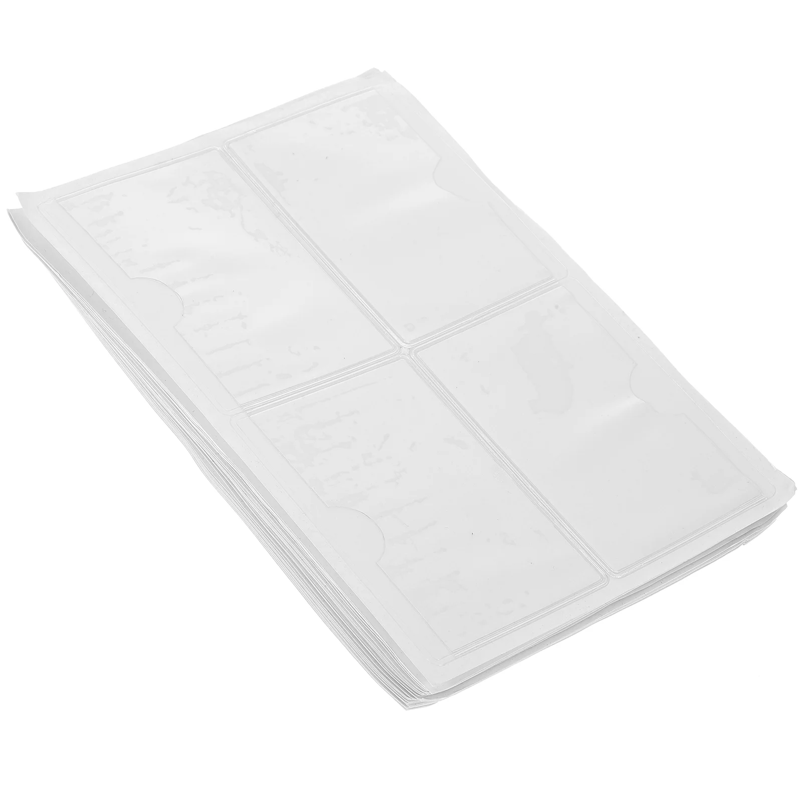 100pcs Label Holder Self Adhesive Business Card Holder Index Card Holder for Small Business
100pcs Label Holder Self Adhesive Business Card Holder Index Card Holder for Small Business