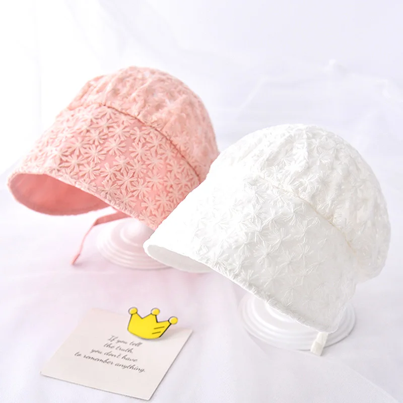 

Мягкая шляпка для девочек и младенцев, кружевная детская шапка с цветами, летние шляпы от солнца для маленьких принцесс, реквизит для фотосъемки новорожденных