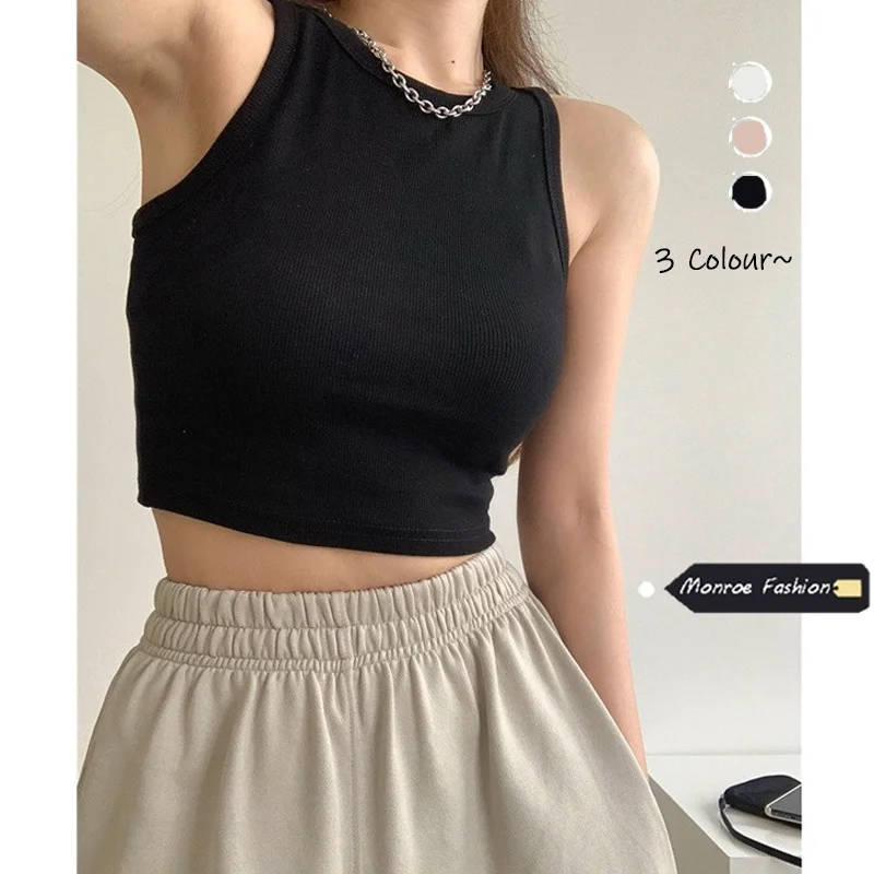 Fashion Sexy Slim Solid color Crop tops for women Clothes sleeveless camisole tank tops
Fashion Sexy Slim Solid color Crop tops for women Clothes sleeveless camisole tank tops