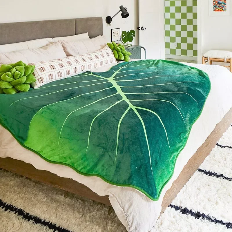 2023 Super Soft Giant Leaf Blanket for Bed Sofa Gloriosum Plant Blanket Home Decor Throws Warm Sofa Towel Cobertor Christmas Gif
2023 Super Soft Giant Leaf Blanket for Bed Sofa Gloriosum Plant Blanket Home Decor Throws Warm Sofa Towel Cobertor Christmas Gif