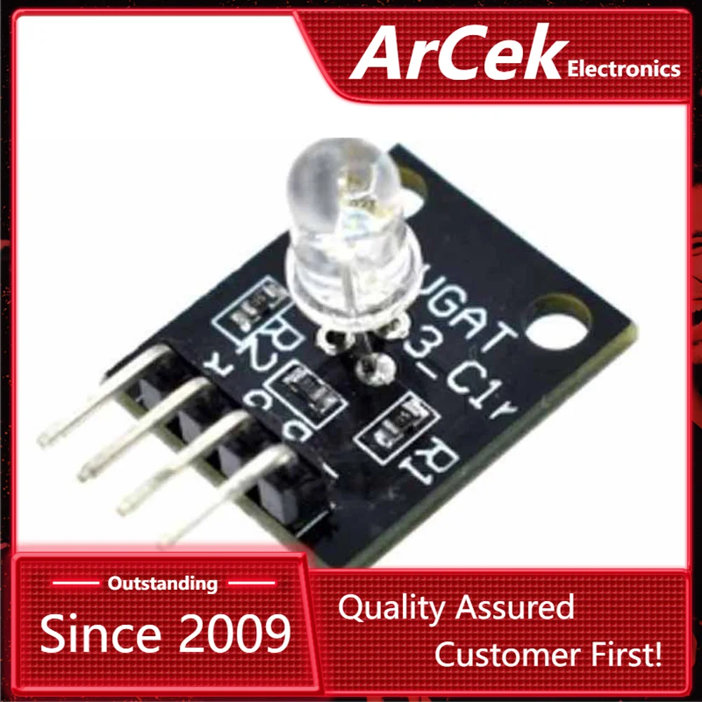 Smart Electronics 4pin RGB Module KY-016 Three Colors 3 Color RGB LED Sensor Module for Arduino DIY Starter Kit KY016
Smart Electronics 4pin RGB Module KY-016 Three Colors 3 Color RGB LED Sensor Module for Arduino DIY Starter Kit KY016