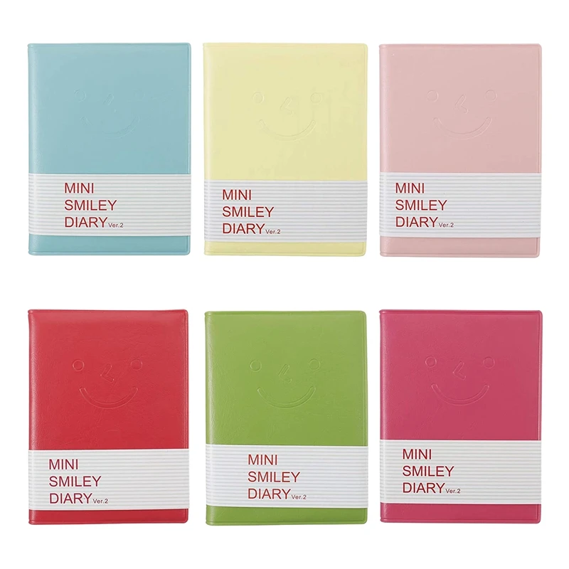 6 Pcs Mini Smile Notebook Candy Colors Note Book With Imitation-Leather Cover For Memos, Painting And Graffiti
6 Pcs Mini Smile Notebook Candy Colors Note Book With Imitation-Leather Cover For Memos, Painting And Graffiti