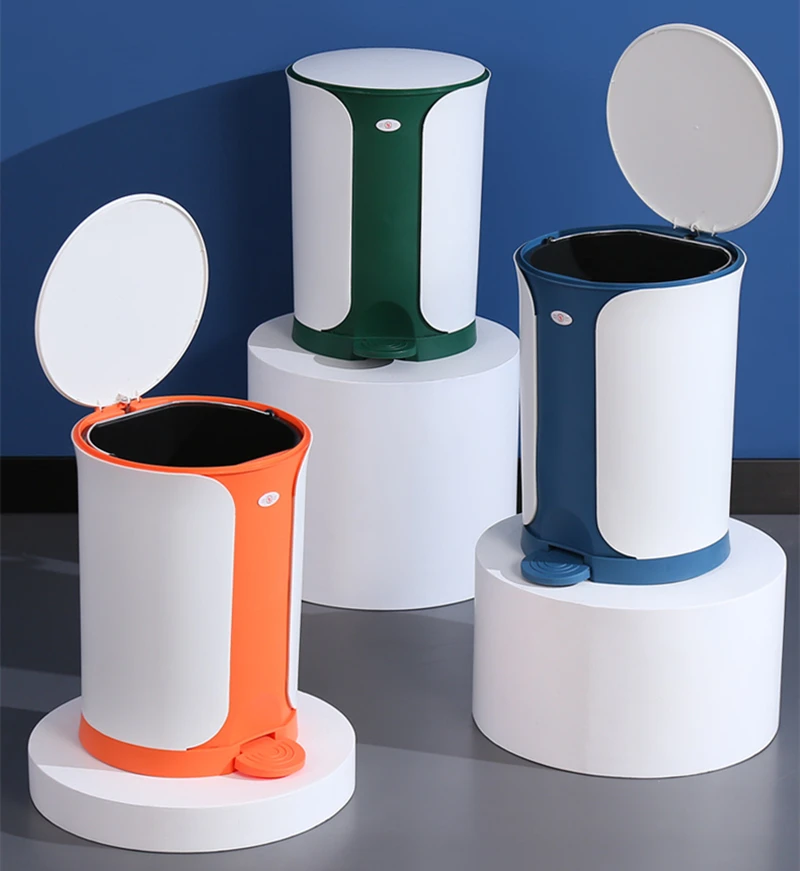 Step Trash Can Garbage Bin for Kitchen and Bathroom Silent Trash Bin for Home Waterproof Waste Bin Household Supplies 7L/11L
Step Trash Can Garbage Bin for Kitchen and Bathroom Silent Trash Bin for Home Waterproof Waste Bin Household Supplies 7L/11L