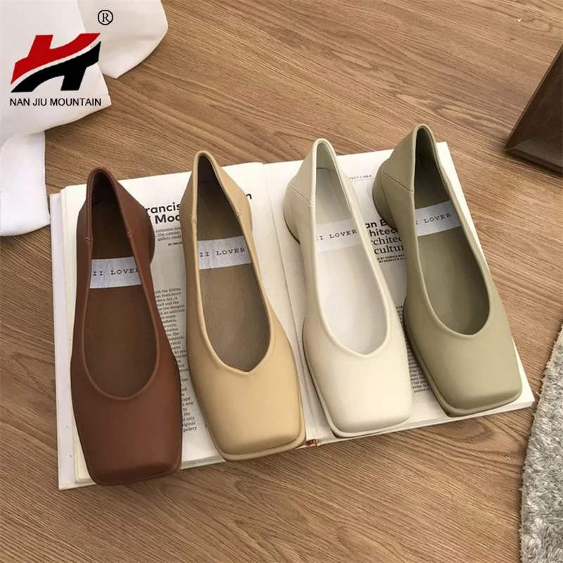 2022 Flat Shoes Women Square Toe Single Shoes Spring Autumn Simple Solid Color Woman Shoes
2022 Flat Shoes Women Square Toe Single Shoes Spring Autumn Simple Solid Color Woman Shoes