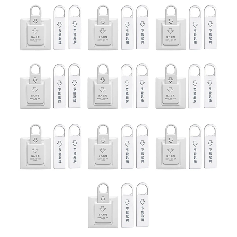 10X High Grade Hotel Magnetic Card Switch Energy Saving Switch Insert Key For Power With 30 Card
10X High Grade Hotel Magnetic Card Switch Energy Saving Switch Insert Key For Power With 30 Card