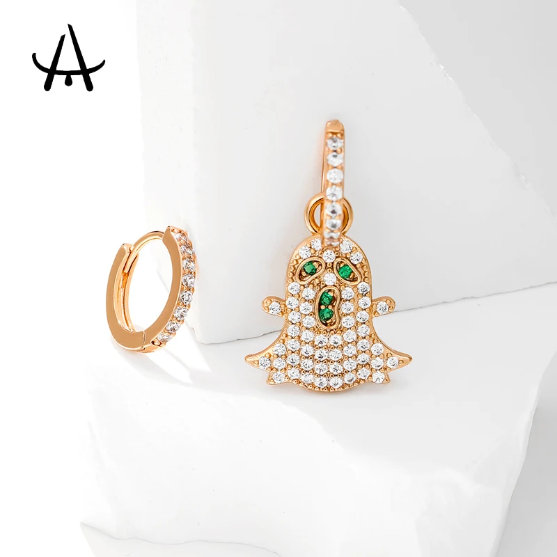 Agsnilove Women's Hoop Earrings Ghost Design Inlaid Zircon 18K Gold Plated Fashion Jewelry for Women
Agsnilove Women's Hoop Earrings Ghost Design Inlaid Zircon 18K Gold Plated Fashion Jewelry for Women