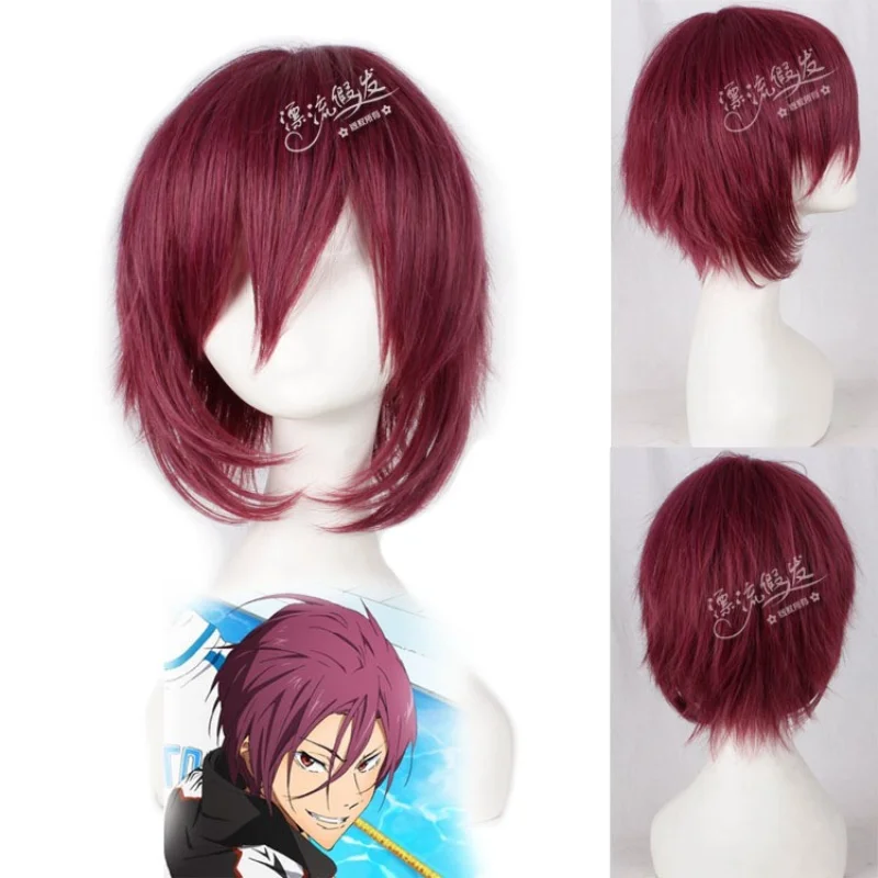 Free Iwatobi Swim Club Rin Matsuoka Cosplay Wig Short Straight Auburn Wigs Bangs For Party Synthetic Hair+Wig Cap
Free Iwatobi Swim Club Rin Matsuoka Cosplay Wig Short Straight Auburn Wigs Bangs For Party Synthetic Hair+Wig Cap
