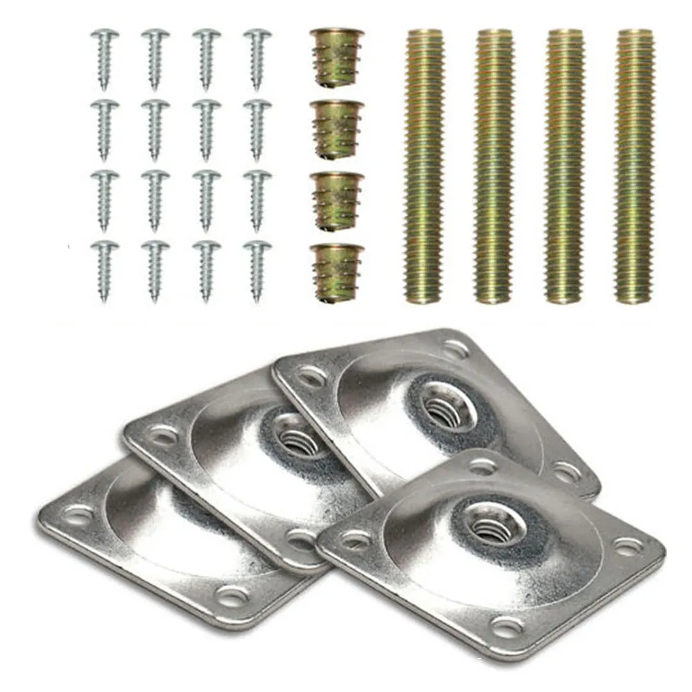 Leg Fixing Mounting Plates Feet Angled Level Brackets Table Sofa Feet Support + 4 Metal Dowel Screws For Securely Furniture
Leg Fixing Mounting Plates Feet Angled Level Brackets Table Sofa Feet Support + 4 Metal Dowel Screws For Securely Furniture