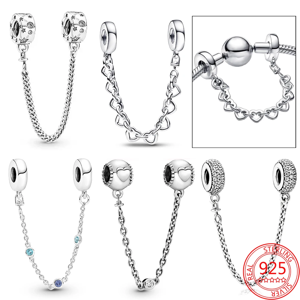 Classic Silver Colorful Zircon Triple Blue Stone Safety Chain Family Heart Charm Fit Brand Bracelet DIY Jewelry Accessories
Classic Silver Colorful Zircon Triple Blue Stone Safety Chain Family Heart Charm Fit Brand Bracelet DIY Jewelry Accessories