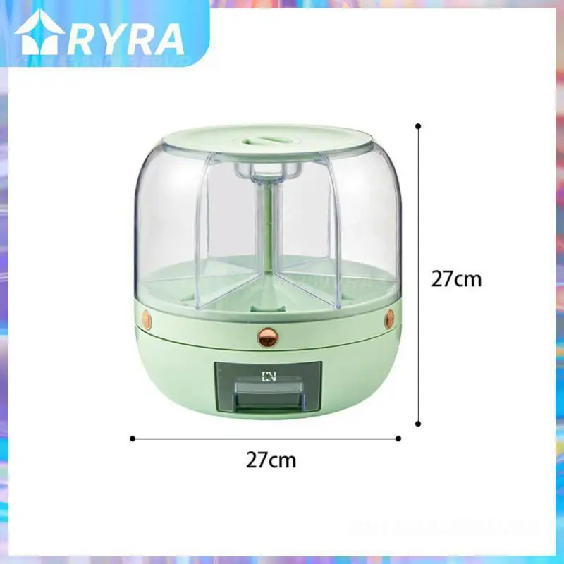 Sealed Rice Partition Storage One Key Pres Quantitative Durable Cereals Dividing Bucket Moisture-proof Grain Barrel Rotatable
Sealed Rice Partition Storage One Key Pres Quantitative Durable Cereals Dividing Bucket Moisture-proof Grain Barrel Rotatable