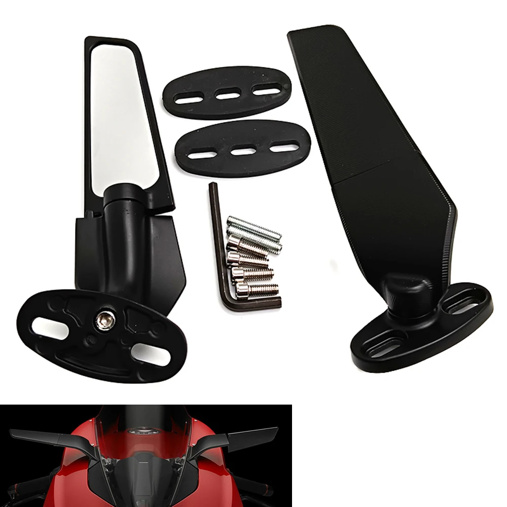 Motorcycle Mirrors Modified Wind Wing Adjustable Rotating Rearview Mirror For Honda CBR125R CBR150R CBR250R CBR250RR CBR300R
Motorcycle Mirrors Modified Wind Wing Adjustable Rotating Rearview Mirror For Honda CBR125R CBR150R CBR250R CBR250RR CBR300R
