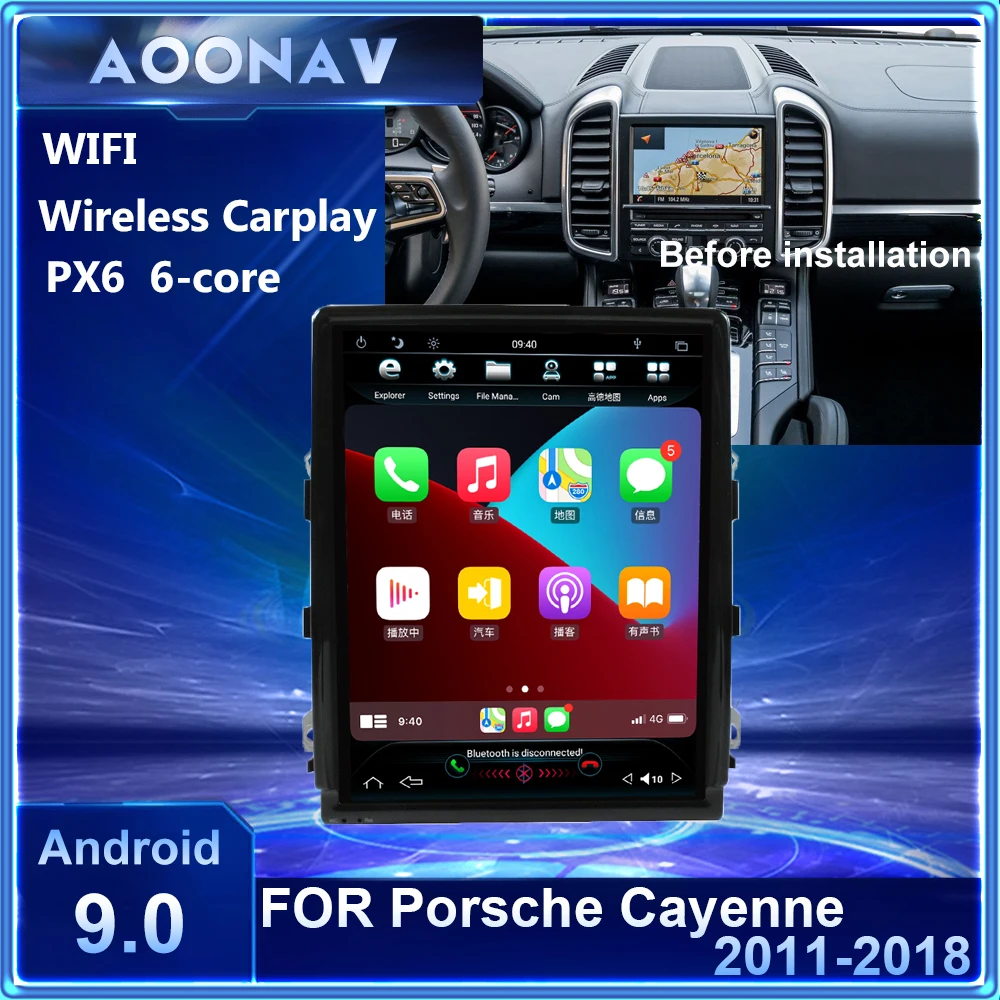 Android car radio Tesla screen for Porsche Cayenne 2011 2012 2013 2014 2015 2016 multimedia plaer support wireless carplay
Android car radio Tesla screen for Porsche Cayenne 2011 2012 2013 2014 2015 2016 multimedia plaer support wireless carplay