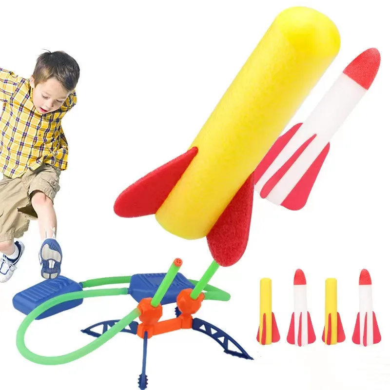 Children Outdoor Foot Launcher Eva Foam Cotton Material Soaring Rocket Parent Child Interaction Safety Sports Toys for Kids Gift
Children Outdoor Foot Launcher Eva Foam Cotton Material Soaring Rocket Parent Child Interaction Safety Sports Toys for Kids Gift