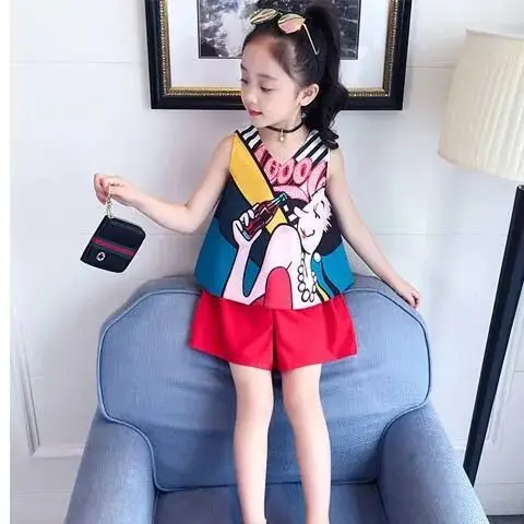 Cartoon Girls Clothing 2022 New Casual Kids Sleeveless Vest and Pants 2PCS Girl Baby CostumeOutfits Sweet Fashion Suits 3 7Y
Cartoon Girls Clothing 2022 New Casual Kids Sleeveless Vest and Pants 2PCS Girl Baby CostumeOutfits Sweet Fashion Suits 3 7Y