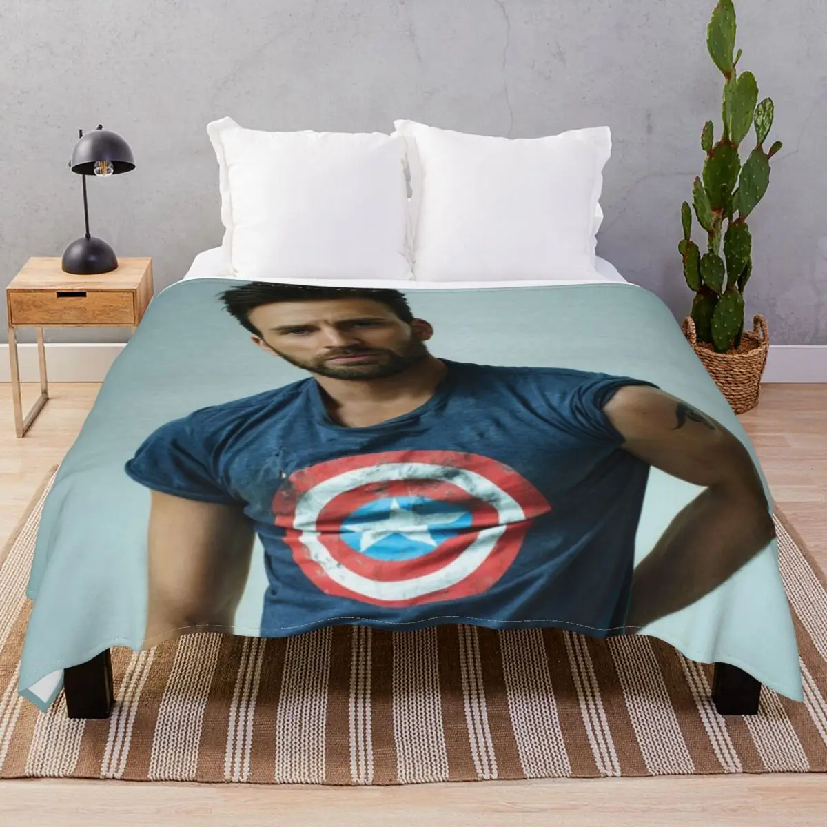 Chris Evans Wallpaper Blankets Fleece Print Lightweight Throw Blanket for Bed Sofa Travel Office
Chris Evans Wallpaper Blankets Fleece Print Lightweight Throw Blanket for Bed Sofa Travel Office