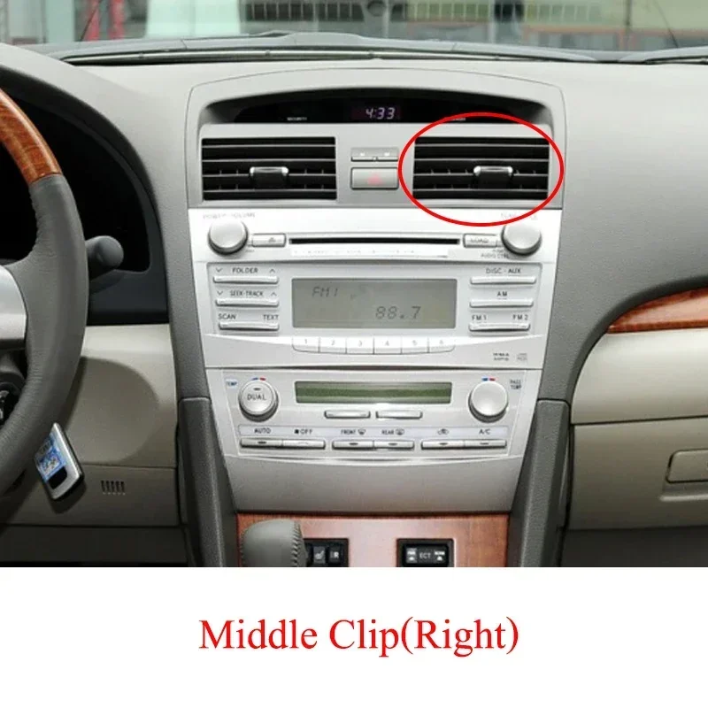 ZUK Ремкомплект зажимов для выхода кондиционера, передняя центральная боковая вентиляционная вкладка для Toyota CAMRY 2006, 2007, 2008, 2009, 2010-2013
ZUK Ремкомплект зажимов для выхода кондиционера, передняя центральная боковая вентиляционная вкладка для Toyota CAMRY 2006, 2007, 2008, 2009, 2010-2013