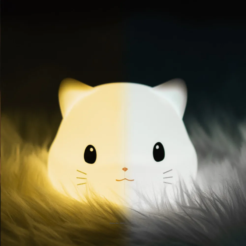 Silicone Cat LED Night Light Touch Sensor 2 Colors Dimmable Timer Rechargeable Bedroom Bedside Lamp for Children Kids Baby Gift
Silicone Cat LED Night Light Touch Sensor 2 Colors Dimmable Timer Rechargeable Bedroom Bedside Lamp for Children Kids Baby Gift
