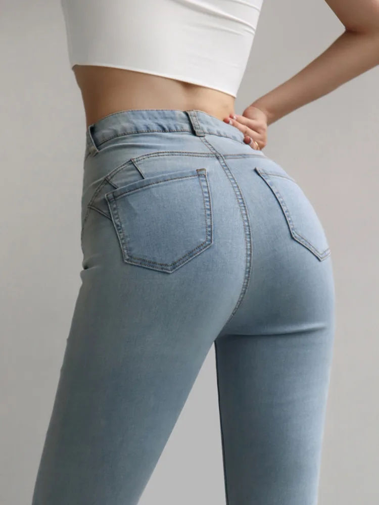 WOMONGAGA Korean High Waist Elastic Slim Pencil Denim Trousers Simple Casual Style Tight Fashion Women's Clothing 5C1S
WOMONGAGA Korean High Waist Elastic Slim Pencil Denim Trousers Simple Casual Style Tight Fashion Women's Clothing 5C1S