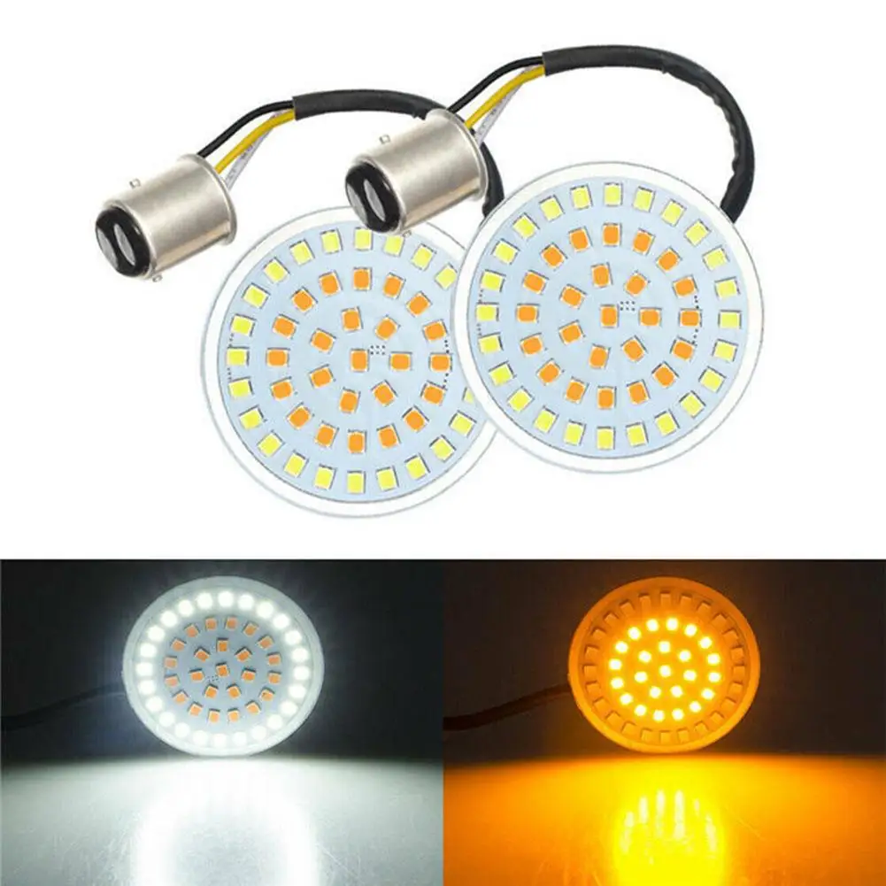2x 1157 LED White Amber Stop Brake Turn Signal Inserts Lights Lamp For Harley Sportster Touring Electra Glide CVO Motorcycles
2x 1157 LED White Amber Stop Brake Turn Signal Inserts Lights Lamp For Harley Sportster Touring Electra Glide CVO Motorcycles