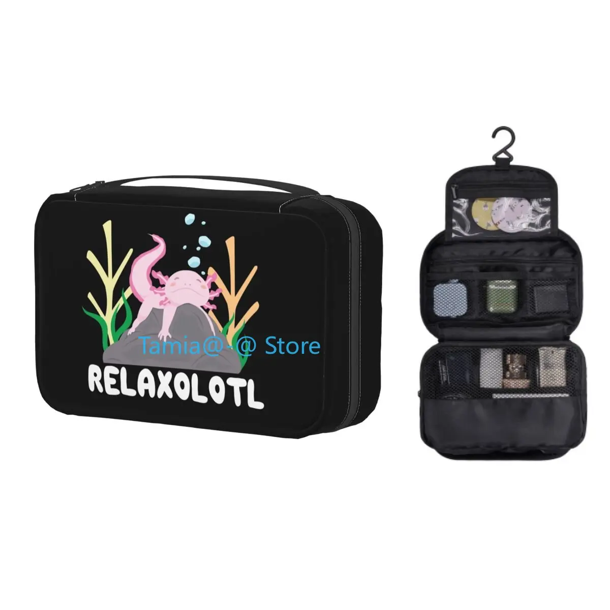 Relaxolotl Расслабляющая Axolotl на рок косметичка для женщин дорожный косметический Органайзер Kawaii животные подвесные фотосумки
Relaxolotl Расслабляющая Axolotl на рок косметичка для женщин дорожный косметический Органайзер Kawaii животные подвесные фотосумки