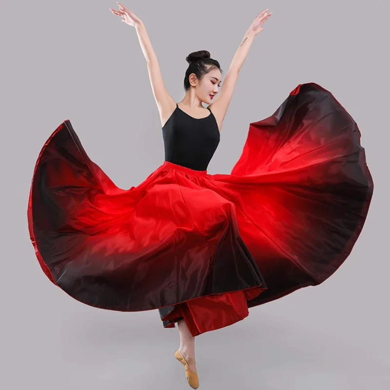 Spanish Flamenco Women Gradient Color Performance Practice Skirt Ladies Big Swing Skirt Xinjiang Ballroom Belly Dance Costume
Spanish Flamenco Women Gradient Color Performance Practice Skirt Ladies Big Swing Skirt Xinjiang Ballroom Belly Dance Costume