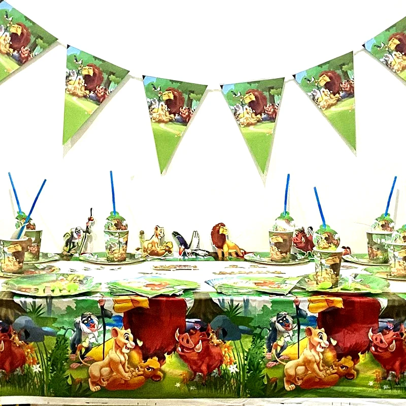 Disney The Lion King Simba Theme Birthday Party Decor Tableware Paper Cup Plate Tissue Gift Bag Baby Shower Balloons Kids Favors 
Disney The Lion King Simba Theme Birthday Party Decor Tableware Paper Cup Plate Tissue Gift Bag Baby Shower Balloons Kids Favors