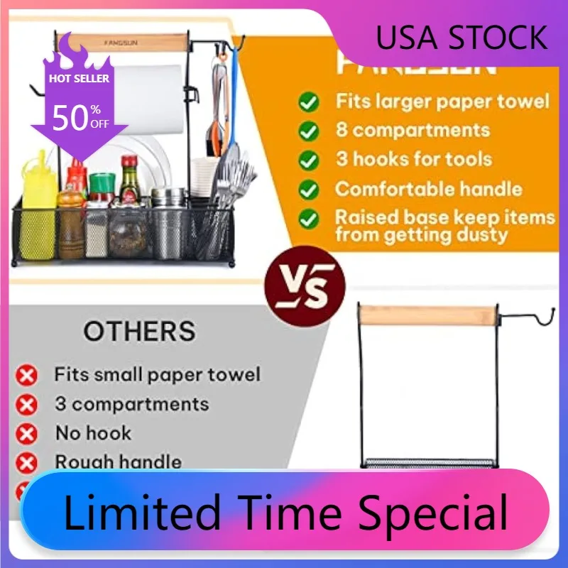 Grill Accessories Storage for Tailgating Picnic Condiment Caddy, BBQ Organizer for Outdoor Grilling
Grill Accessories Storage for Tailgating Picnic Condiment Caddy, BBQ Organizer for Outdoor Grilling