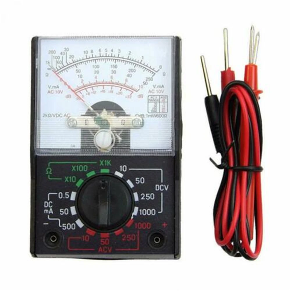 Multimeter Electric AC/DC 1000V 250mA OHM Voltmeter Ammeter Multi Tester MF-110A
Multimeter Electric AC/DC 1000V 250mA OHM Voltmeter Ammeter Multi Tester MF-110A