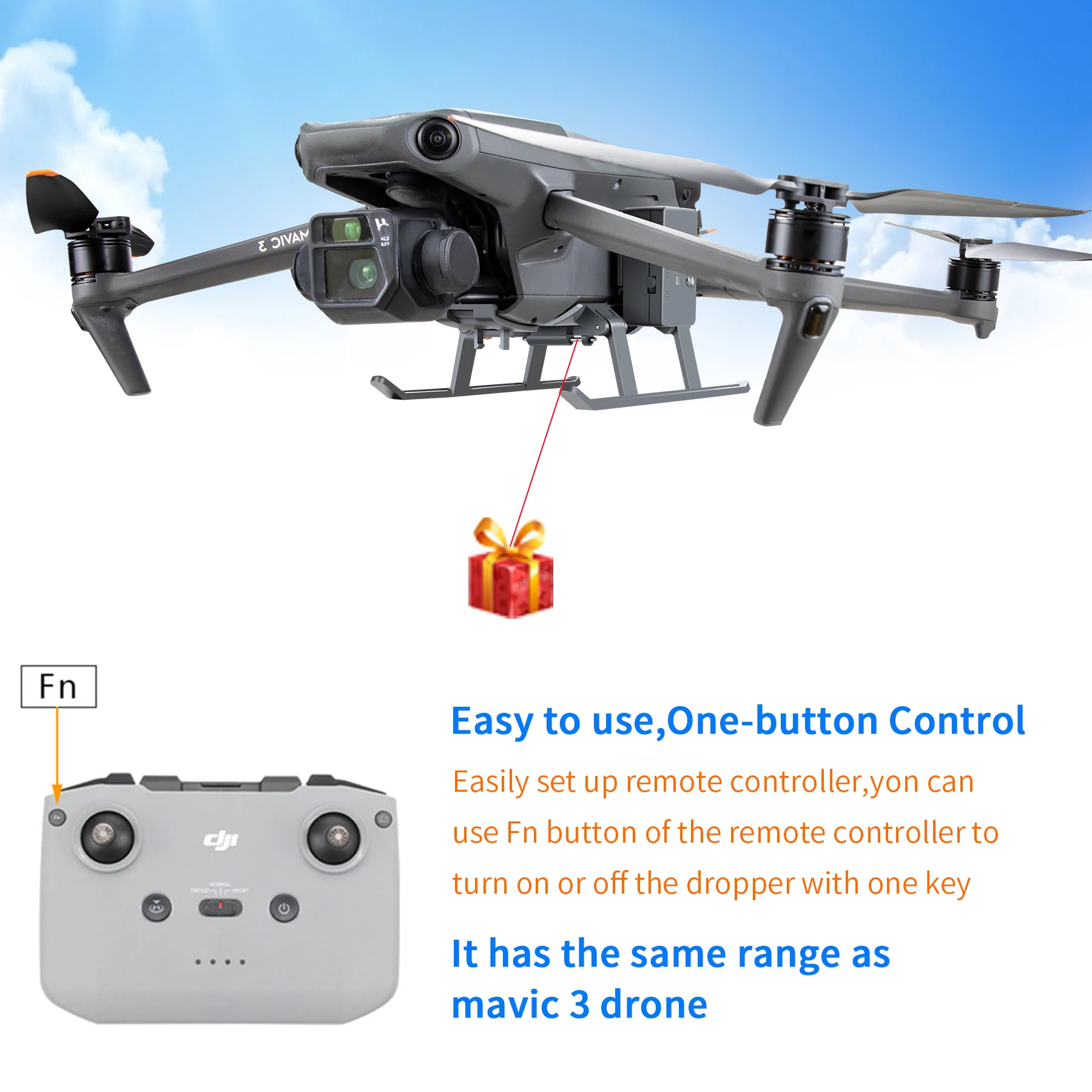 Для DJI Mavic 3 воздушная параболическая подвесная рекламная кольцевая фурнитура |