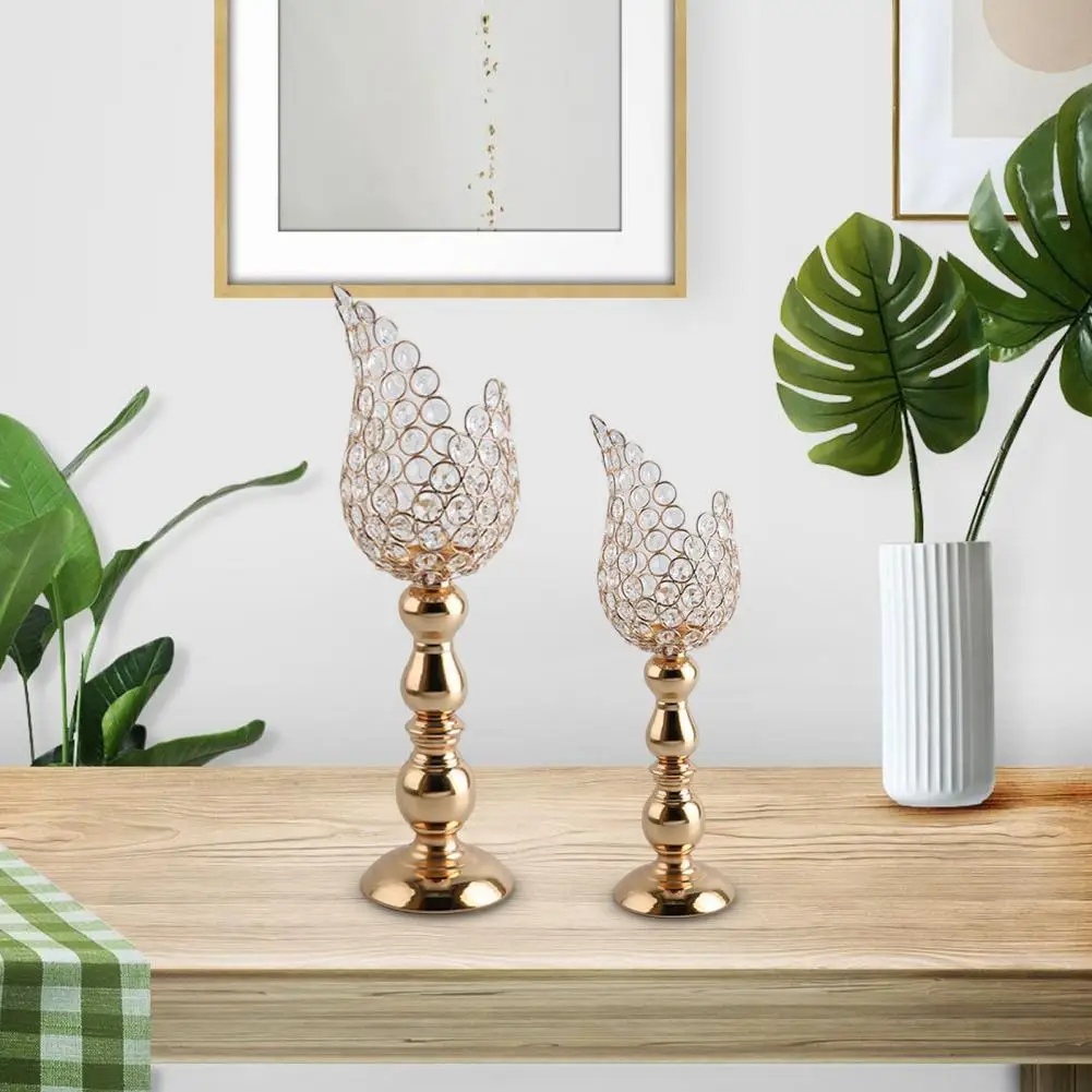 Candle Stand Great Ornamental Eco-Friendly Household Golden Candle Holder for Living Room
Candle Stand Great Ornamental Eco-Friendly Household Golden Candle Holder for Living Room