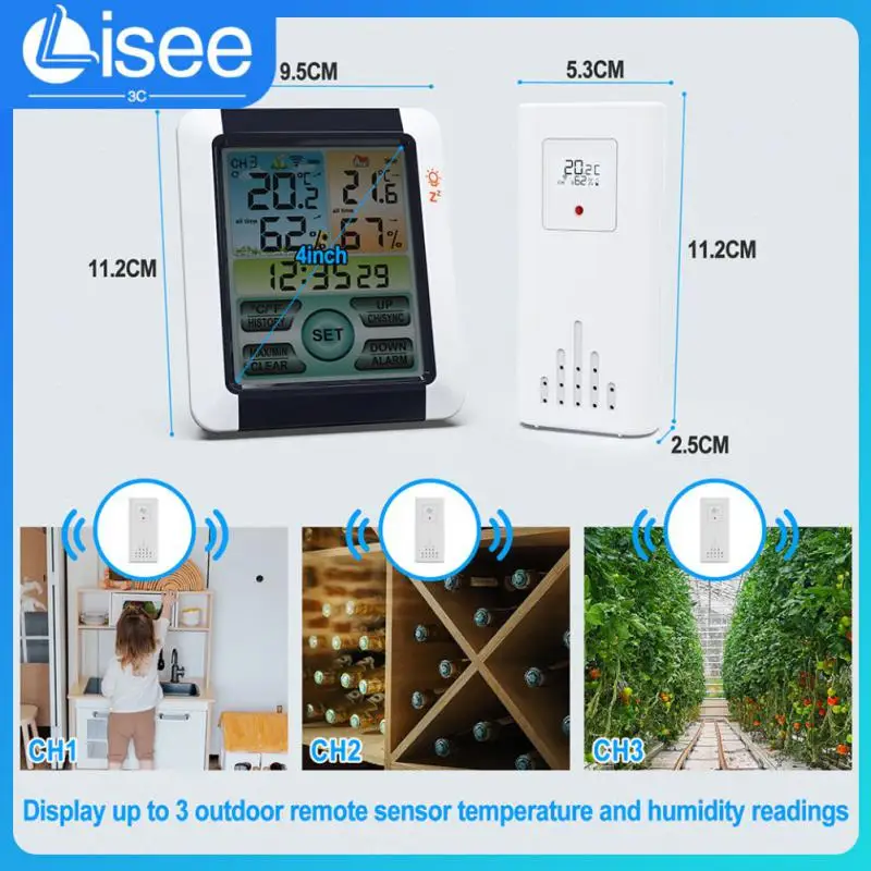 Magnetic Thermohygrometer With Backlight Humidity Monitor High-definition Xp4 Waterproof Temperature Monitor Smart Home Touch
Magnetic Thermohygrometer With Backlight Humidity Monitor High-definition Xp4 Waterproof Temperature Monitor Smart Home Touch