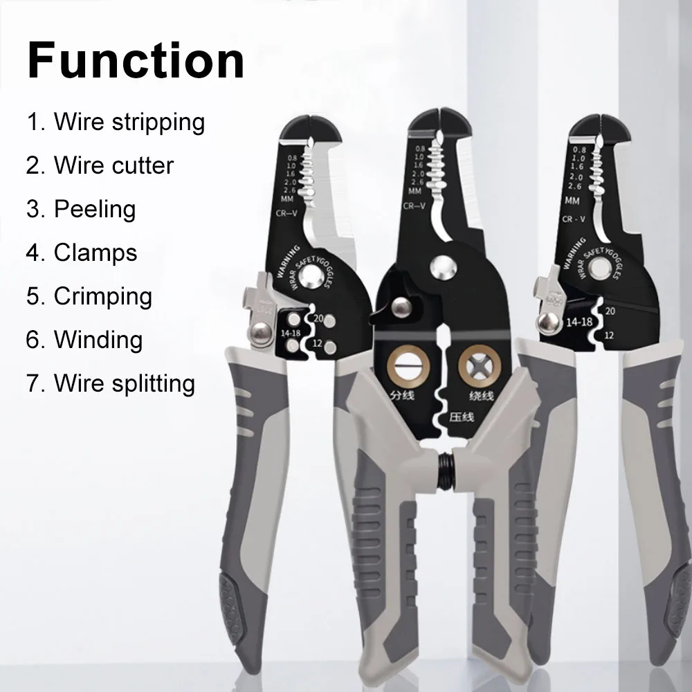 Electrician Crimping Pliers Tools Professional Multifunction Cable Winding Pincer Wire Cutter Multi Tools Cable Stripper Outfit
Electrician Crimping Pliers Tools Professional Multifunction Cable Winding Pincer Wire Cutter Multi Tools Cable Stripper Outfit